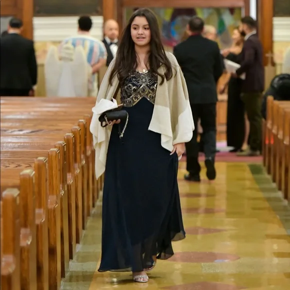 JKARA Navy Blue Dress - Picture 1 of 6